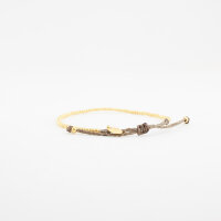 Luna Micro Pure Armband Gelbgold vergoldet Mud