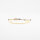 Luna Micro Pure Armband Gelbgold vergoldet Mud